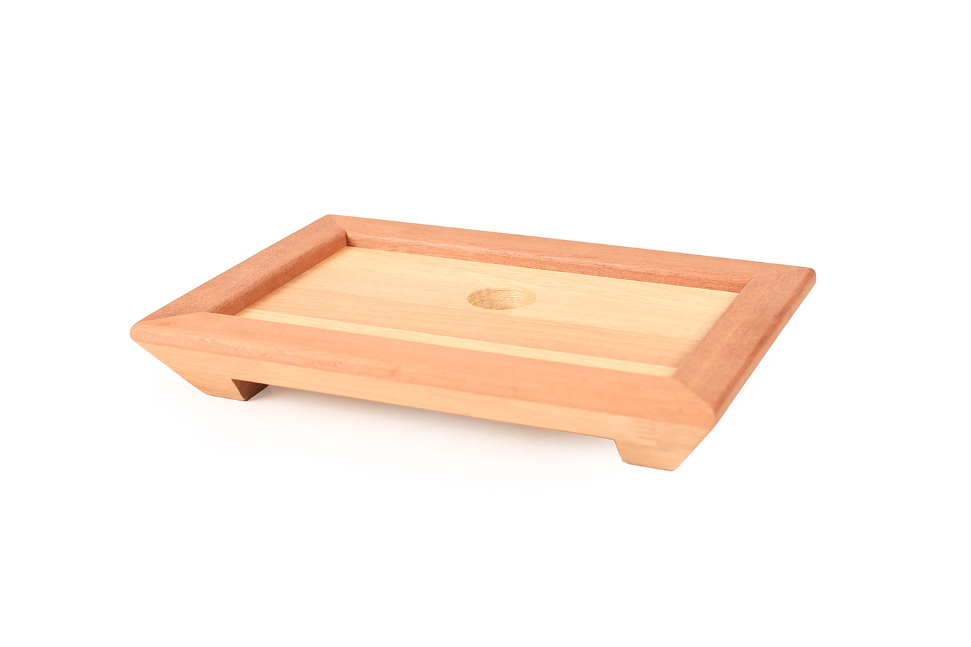 ΞΥΛΙΝΗ ΒΑΣΗ IROKO 37x27 cm (για πιατέλα 30×20 cm)
