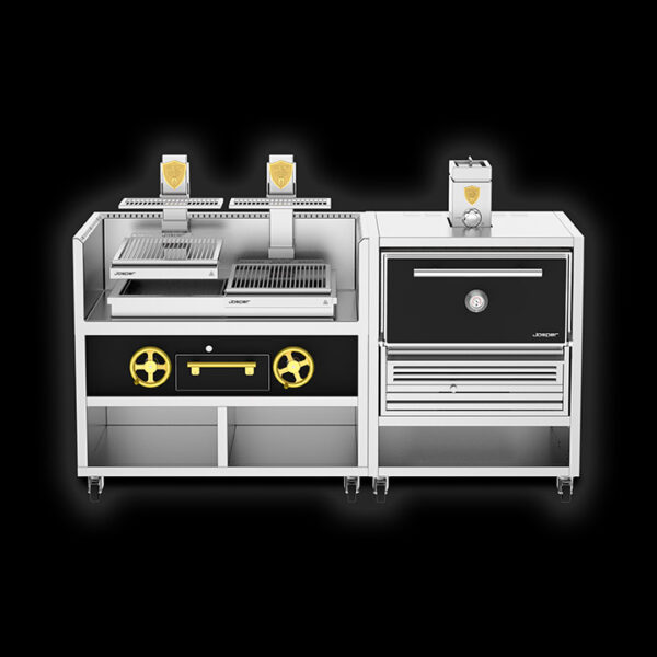 Συνδυασμός Josper CVJ-50-PRO-Medium / Φούρνος κάρβουνου HJX-PRO + διπλή βασκική ψησταριά