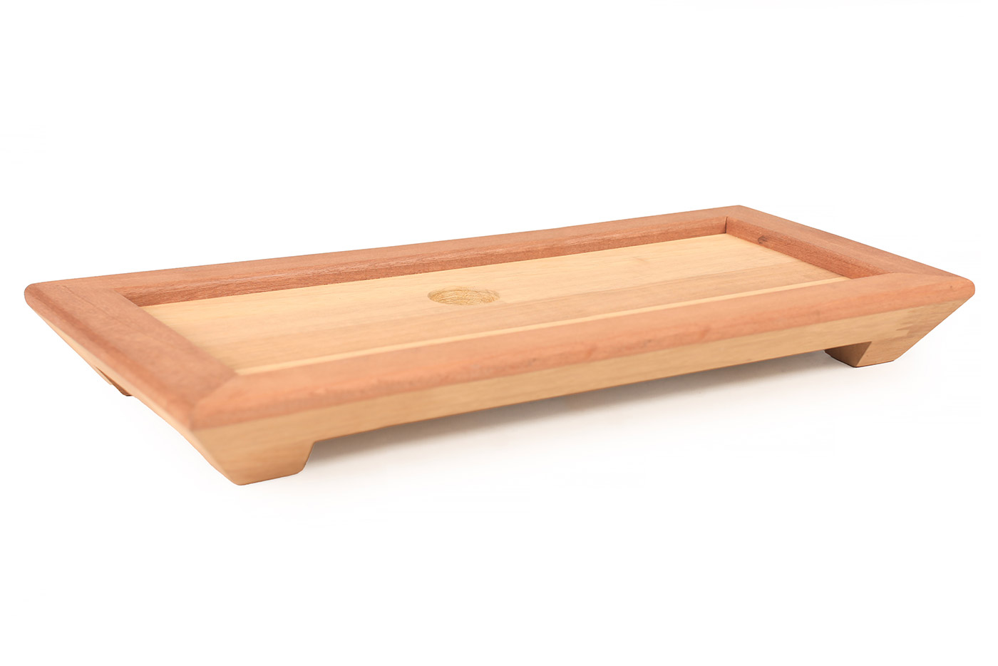 ΞΥΛΙΝΗ ΒΑΣΗ IROKO 53×22 cm (για πιατέλα 46×15 cm)