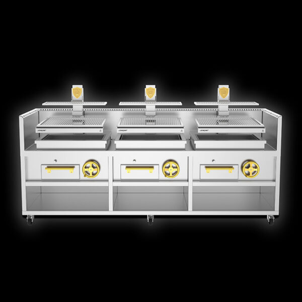 Josper Basque Grill PVJ-76-3-3-MB Ατομική τριπλή ψησταριά <br><img src="/wp-content/uploads/2019/03/certification-ce-ul-nsf.svg" class="cert">