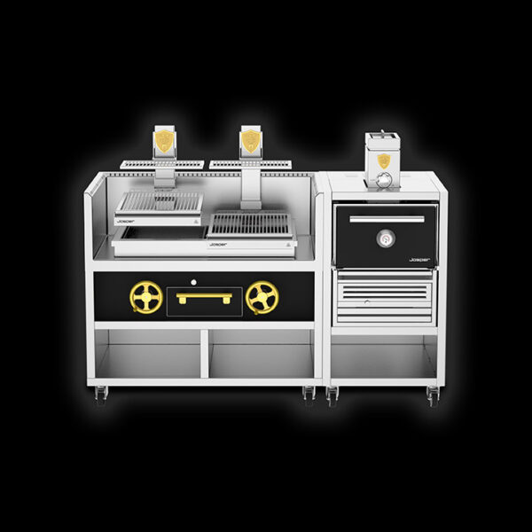 Συνδυασμός Josper CVJ-50-PRO-Small / Φούρνος κάρβουνου HJX-PRO + διπλή βασκική ψησταριά