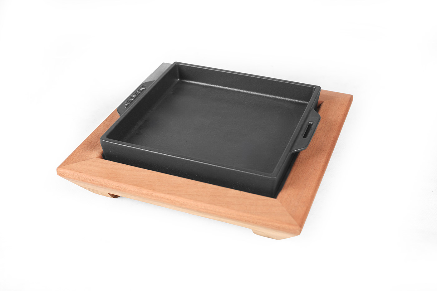 SUPPORTO IN LEGNO IROKO 27x27 cm (Per piatto 20x20) - Immagine 5