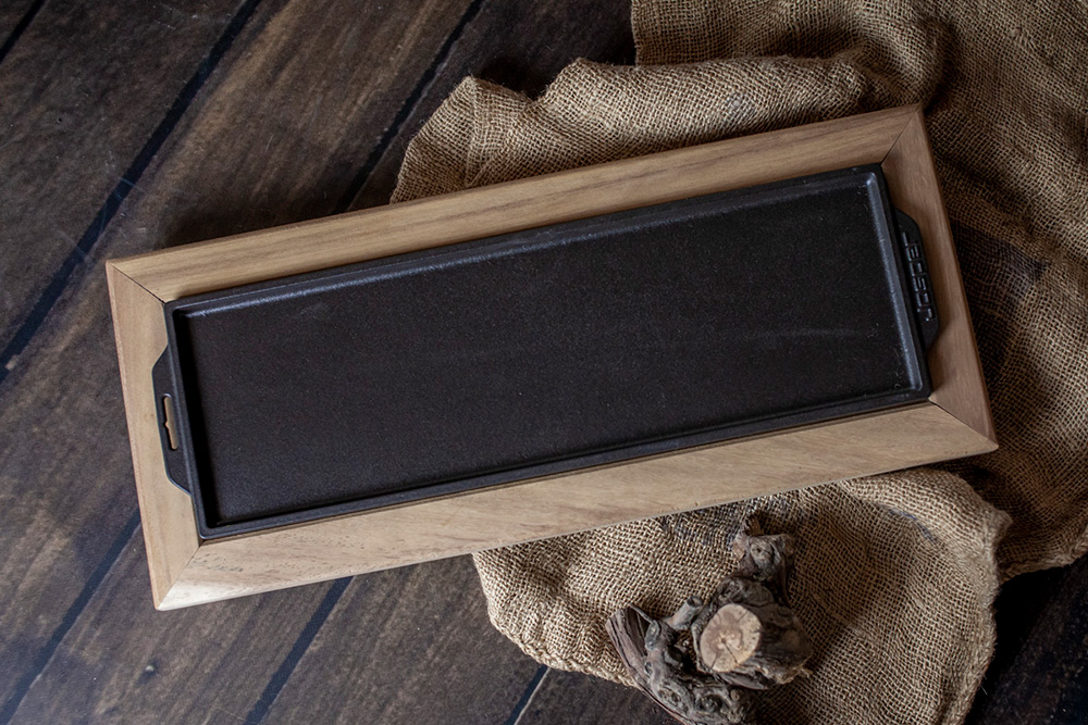 ΣΤΑΝΤΟΥ ΞΥΛΙΝΟ IROKO 53x22 cm (Για πιατέλα 46x15) - Εικόνα 2