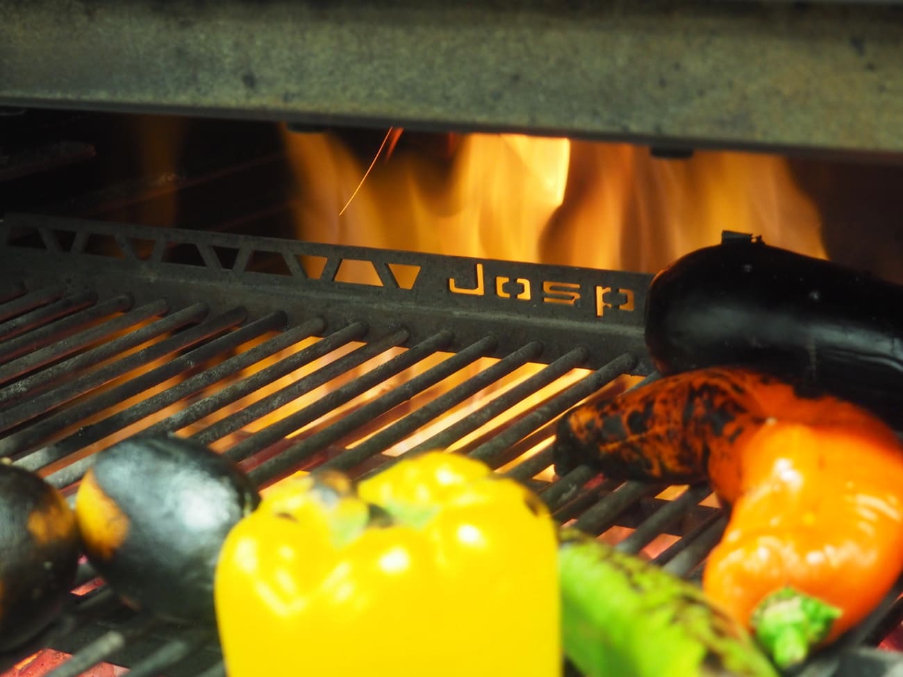 Verduras en el horno Josper