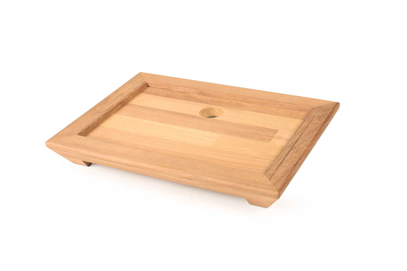 ΞΥΛΙΝΗ ΒΑΣΗ IROKO 32x22 cm (για πιατέλα 25×15 cm)