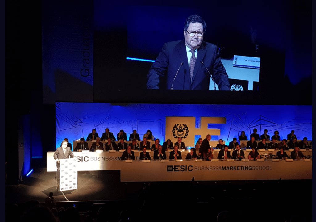 Pere Juli, lors de sa présentation aux ASTER Awards (Photo: ESIC)