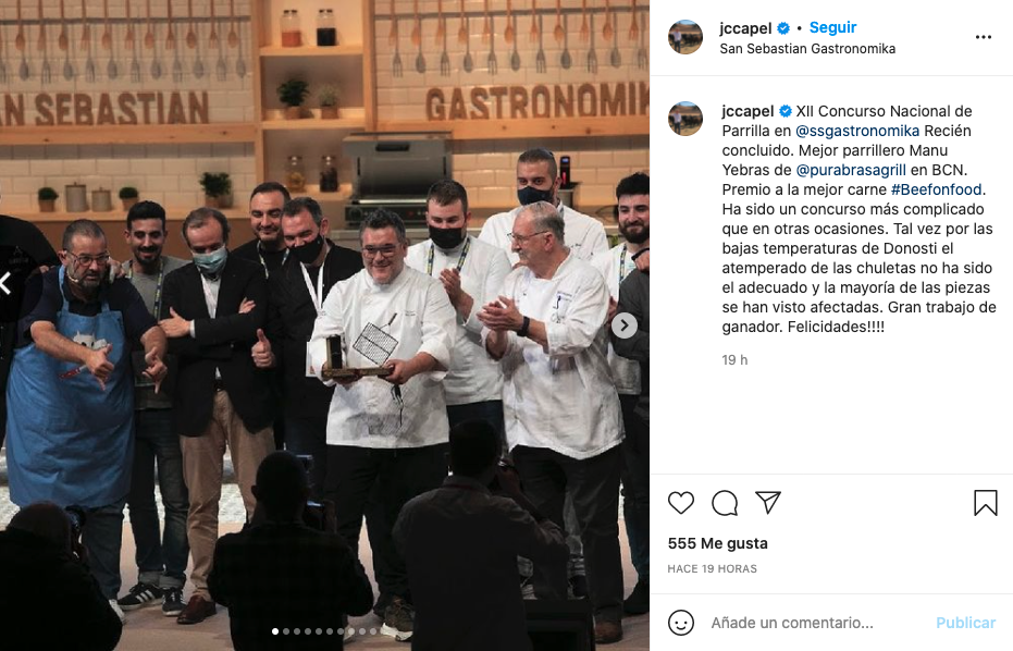Manu Yebras, από την Pura Brasa της Βαρκελώνης
